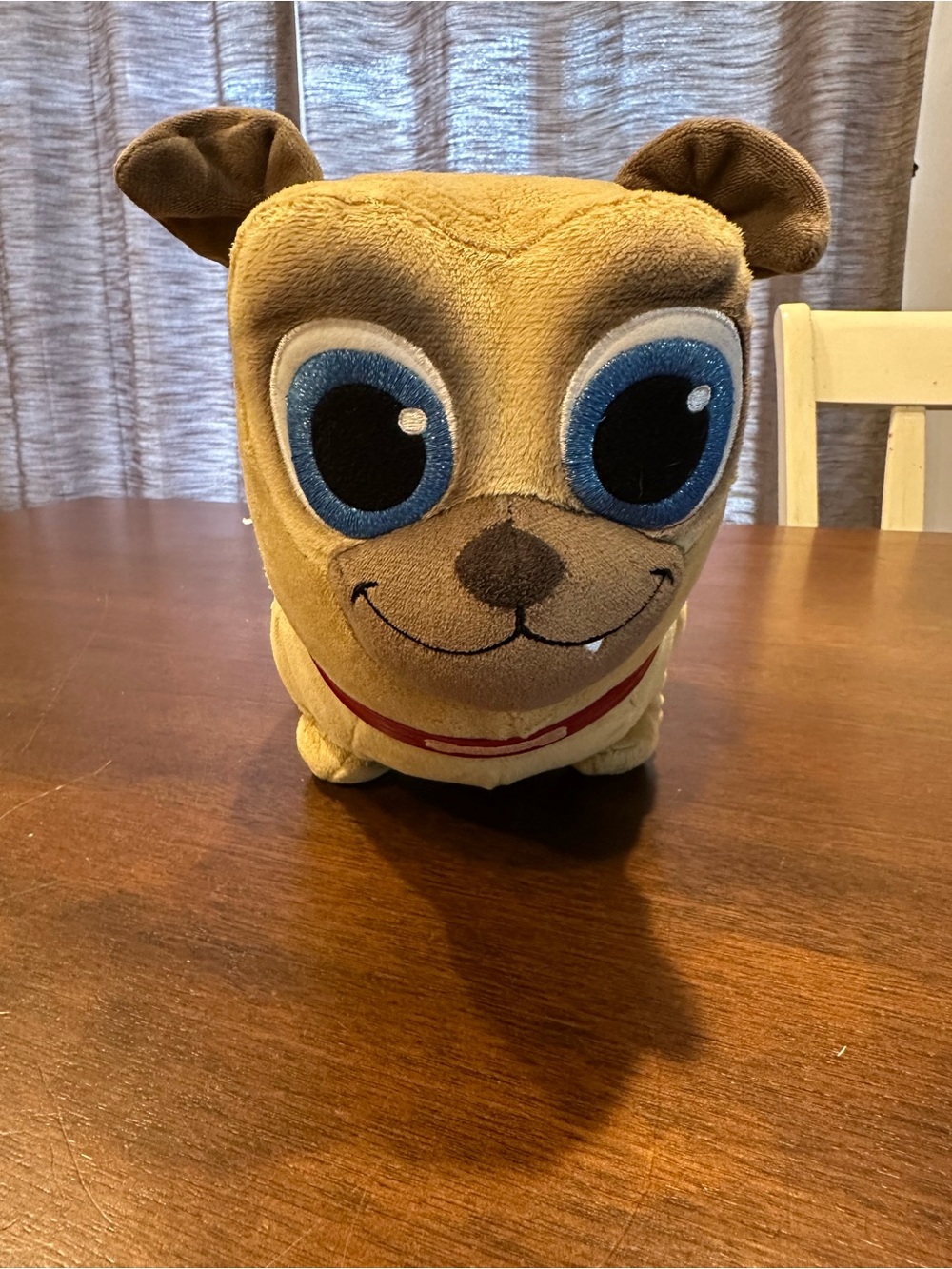 Disney Brown Plush Dog Toy with Blue Eyes